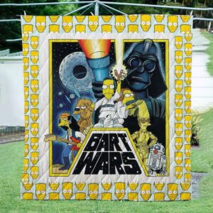 Bart Wars 3D Quilt  Quilt
